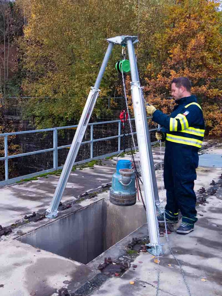 Bautri-Dreibein-Einsatz