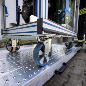 Explorer Rollwagenrampe im Betriebszustand