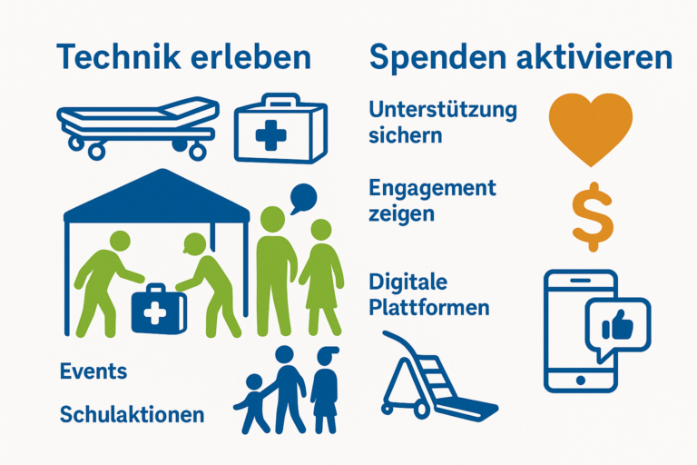 Technik erleben bei Events und Schulaktionen als Weg, um Spenden über digitale Plattformen zu aktivieren