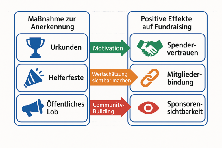 Anerkennungsmaßnahmen wie Urkunden und Helferfeste und ihre positiven Effekte auf Spendervertrauen und Mitgliederbindung