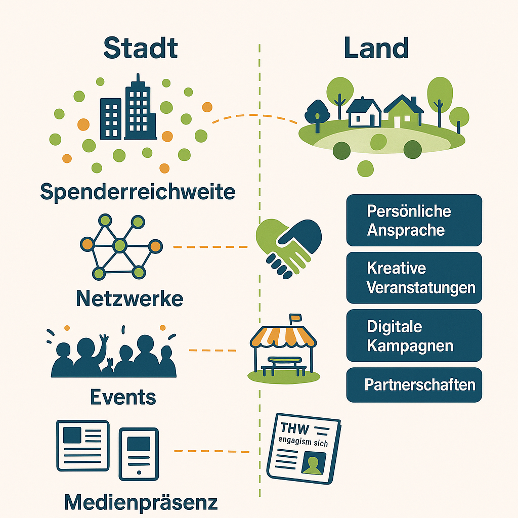 Regional verwurzelt, national wirksam: Fundraising-Strategien für ländliche THW-Helfervereine