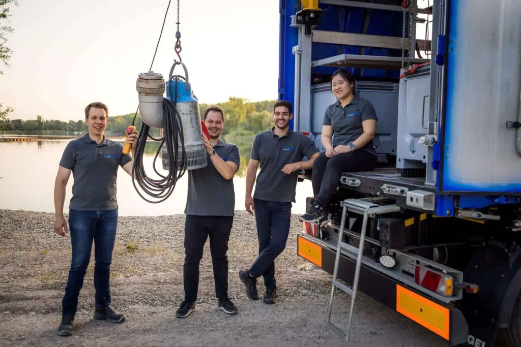 inventied Gründer Gruppenportrait mit Vario Load Pump