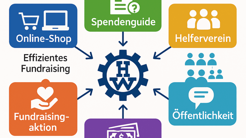Online-Fundraising THW über Online-Shop, Spendenguide, Helferverein und Öffentlichkeitsarbeit